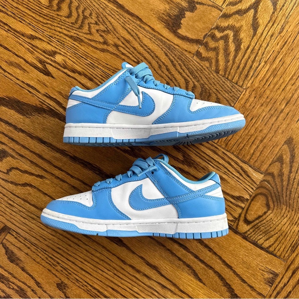 Men's Blue and White Athletic Sneakers